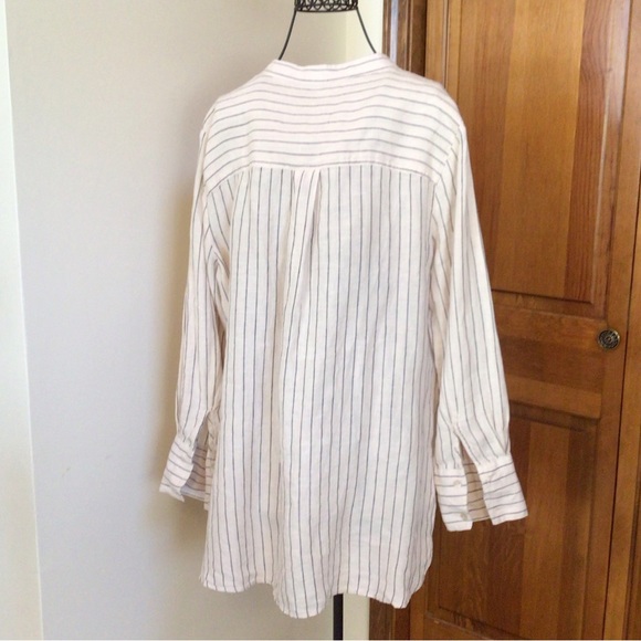 Marks & Spencer Pure linen Stripe Tunic, UK14/US10 - Picture 3 of 7